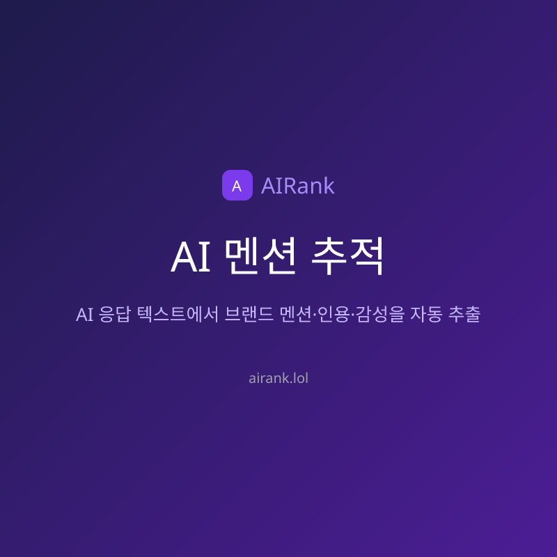 AI 멘션 추적